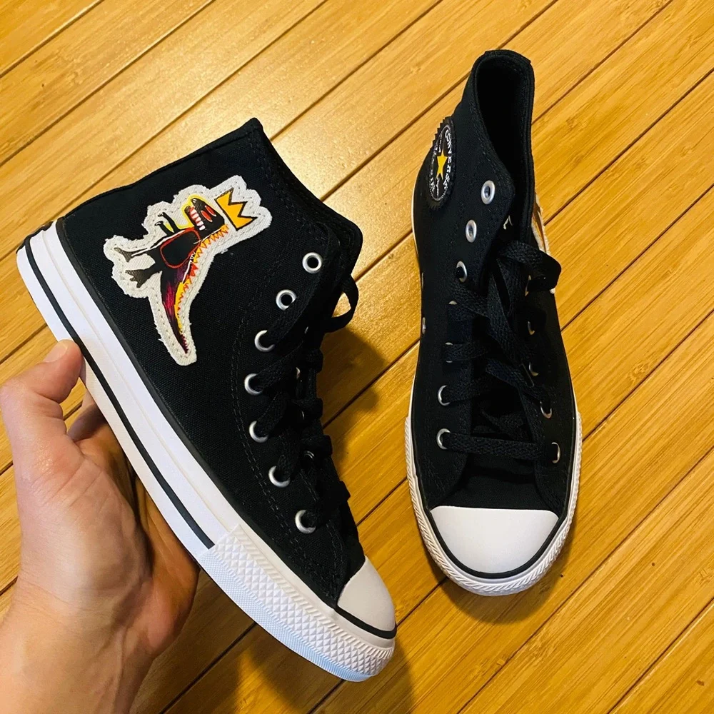 CONVERSE x Jean-Michel Basquiat Kids Chuck Taylor All Star Hi Top Sneake…